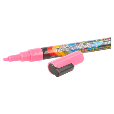 4 U. FEUTRES FLUORESCENTS FINS Ø 1x13 CM ASSORTI FEUTRE (1 UNITÉ)