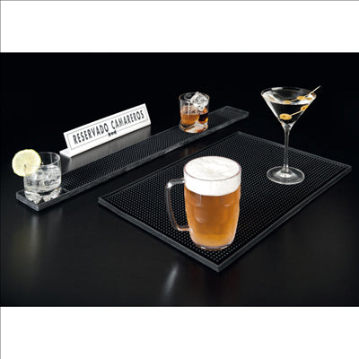 TAPIS AIRE SERVICE "RAIL MATE" 60x8x1,3 CM NOIR GOMME (1 UNITÉ)
