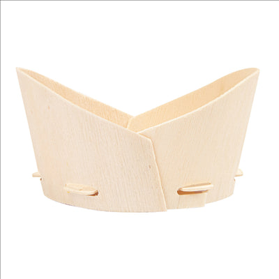 MINI RÉCIPIENTS POUR MISE EN BOUCHE 10,3x6x5,3 CM NATUREL BOIS (200 UNITÉS)