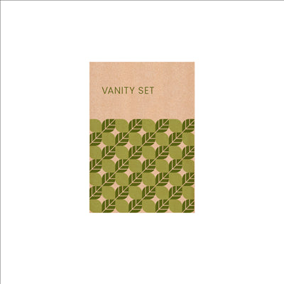 VANITY SET EN SACHET KRAFT 'NATURAL' 6x10,5 CM (250 UNITÉS)