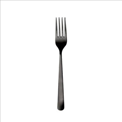 FOURCHETTES A DESSERT 'OSLO' 18,2 CM NOIR ACIER (12 UNITÉS)