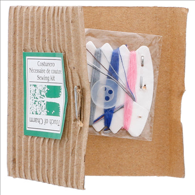 NÉCESSAIRES À COUTURE, ÉTUI RECYCLÉ 6x6,5 CM (100 UNITÉS)