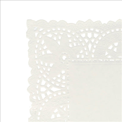 DENTELLES RECTANGULAIRES 47 G/M2 21x15 CM BLANC PAPIER (250 UNITÉS)