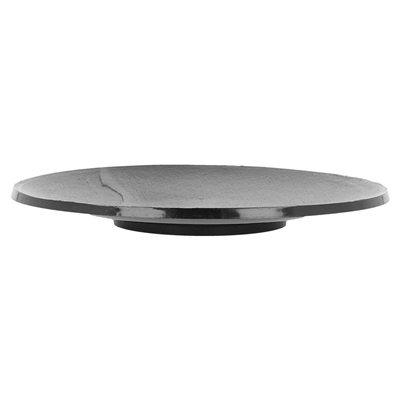 MINI ASSIETTES RÉUTILISABLES IMITATION ARDOISE Ø12,8x1,3 CM NOIR PS (288 UNITÉS)