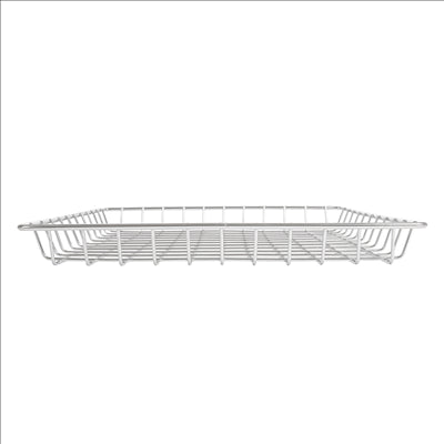 BASKET RECTANGULAIRE 'ARTINOX' 23x23x2,5 CM ARGENTE INOX (6 UNITÉS)