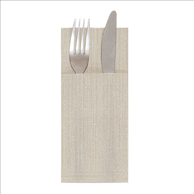 SERVIETTES "CANGURITO" 'X-SOFT' 'DUNE' 65 G/M2 33x40 CM TAUPE AIRLAID (700 UNITÉS)
