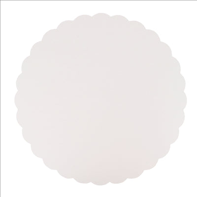 DISQUES PLATS PÂTISSERIE 420 G/M2 Ø 32 CM BLANC CARTON (250 UNITÉS)