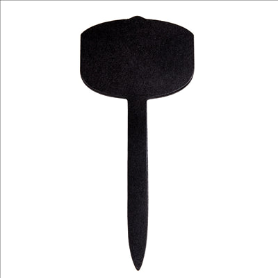 PIQUES ARDOISES PLAQUE 9,6x7x21,5 (h) CM NOIR BOIS (30 UNITÉS)
