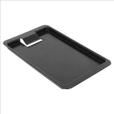 PLATEAUX POUR ADDITION/POURBOIRE AVEC CLIP 20x12x1 CM NOIR ABS (12 UNITÉS)