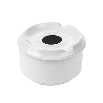 CENDRIERS À EAU Ø 8,7x6 CM BLANC PORCELAINE (12 UNITÉS)
