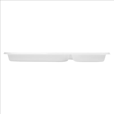 PLATEAUX REPAS EMPORTER, 3 COMP. 31,5x21 CM BLANC PS (400 UNITÉS)