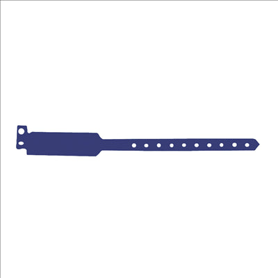 BRACELETS INVIOLABLES 25 CM BLEU PVC (100 UNITÉS)