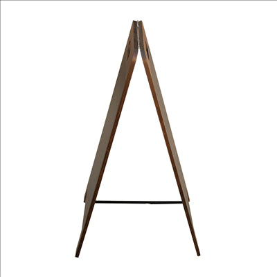 ARDOISE EN ANGLE 2 FACES MAGNÉTIQUE 38x45x78 CM NOIR BOIS (1 UNITÉ)