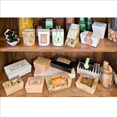 100 FEUILLES DIN A4 24 ÉTIQUETTES RONDES Ø 4,2 CM KRAFT (1 UNITÉ)