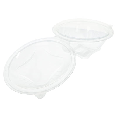 SALADIERS AVEC CHARNIÈRES 750 ML Ø 14,8x9,7 CM TRANSPARENT RPET (400 UNITÉS)