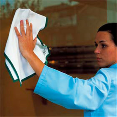 10 U. TORCHONS DE CUISINE 'ROLL-DRAP' 40x64 CM VERT COTON (1 UNITÉ)