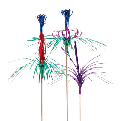 DÉCORS POUR GLACES "MÉTALISÉS" 18/22 (h) CM ASSORTI BOIS (144 UNITÉS)