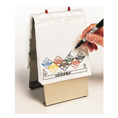 DISTRIBUTEUR DE SACS "TUFF-GARDS" (520,76/81) 25,5x22 CM ARGENTE LAITON (1 UNITÉ)