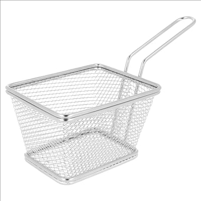 MINI FRITEUSES 2 PORTIONS 'ARTINOX' 12,5x10x7,5 CM CHROME ACIER (6 UNITÉS)