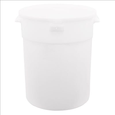 BAC 18 L Ø 31,4x37,8 CM BLANC PEHD (1 UNITÉ)
