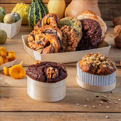 MINI BOÎTES CYLINDRIQUES + CARTON ET CAPSULE Ø 5x3,5 CM NATUREL BOIS (200 UNITÉS)