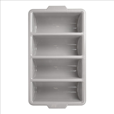 RÉCIPIENT COUVERTS GASTRONORM 1/1 53,5x30x10 CM GRIS PP (1 UNITÉ)