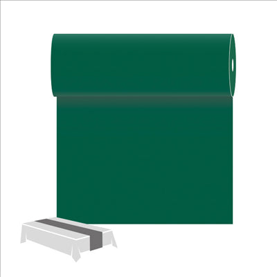 CHEMINS DE TABLE 55 G/M2 0,30x12 M VERT JAGUAR AIRLAID (6 UNITÉS)