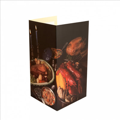 CARTE EN 3 VOLETS "HOMARD" 47x30 CM ASSORTI CARTON (1 UNITÉ)