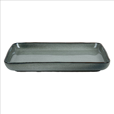 PLATEAUX 'AKALA' 20,5x13,5x2,5CM GRIS VERDÂTRE STONEWARE (6 UNITÉS)