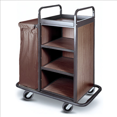 CHARIOT SANS PORTES + 1 SAC 'ARROW' 110x60x131 CM MARRON FER (1 UNITÉ)