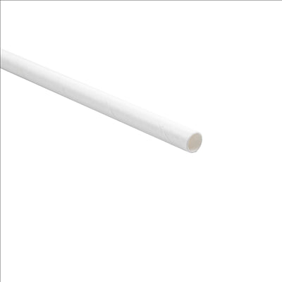 PAILLES DROITES SOUS SACHETS KRAFT 'PAPER' Ø0,60x20 CM BLANC PAPIER (3000 UNITÉS)