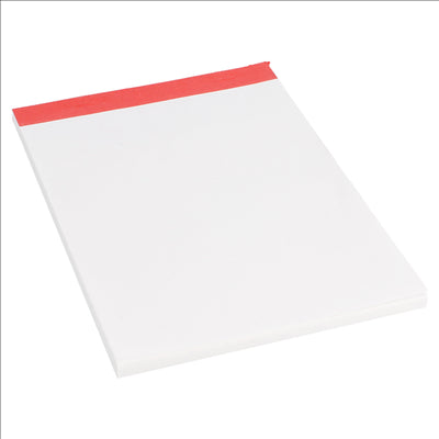 BLOCS NOTES (1/8) 80 FEUILLES 10,5x15,7 CM BLANC PAPIER (120 UNITÉS)