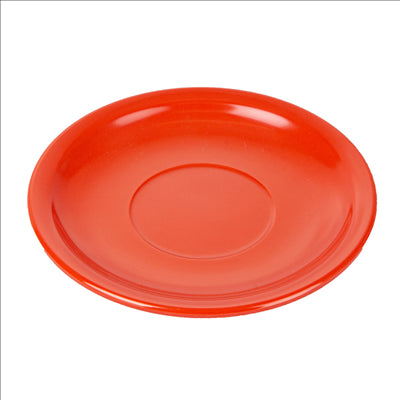 SOUCOUPES CAFÉ 'ASAMI WARE' Ø 13,8 CM ROUGE MÉLAMINE (12 UNITÉS)