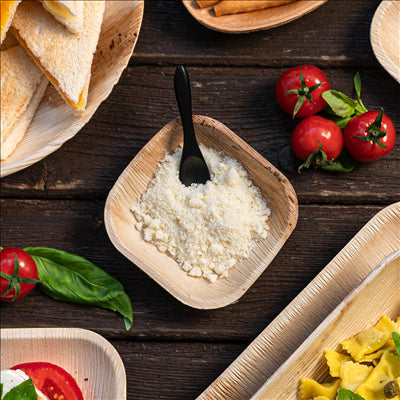 ASSIETTES CARRÉES 'ARECA' 10x10x2,5 CM NATUREL ARECA (200 UNITÉS)