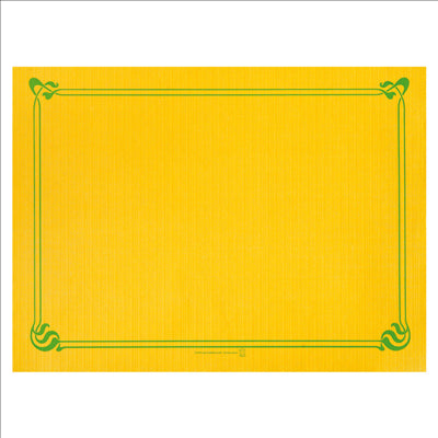 SETS DE TABLE 48 G/M2 31x43 CM JAUNE SOLEIL CELLULOSE (2000 UNITÉS)