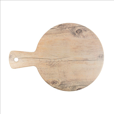 PLATEAUX RONDES AVEC ANSE 'ASAMI WARE' Ø23x32x0,4 CM COMPARAISON BOIS MÉLAMINE (6 UNITÉS)