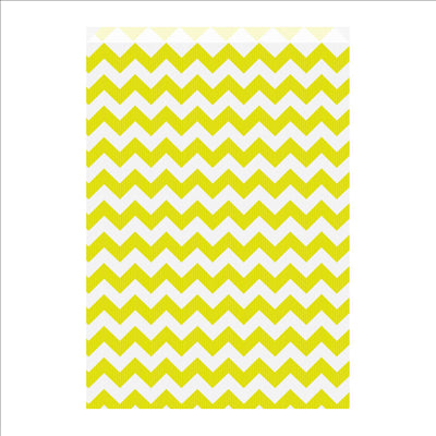 SACHETS PLATS LISERÉ 60 G/M2 26+9x38 CM LIME CELLULOSE (250 UNITÉS)