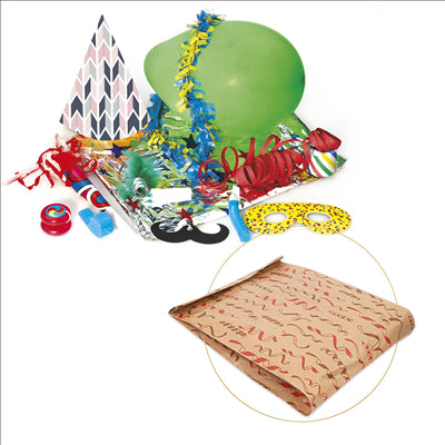 COTILLON EN SACHETS PAPIER 'ECO SAINT TROPEZ'  26+8x35 CM ASSORTI (1 UNITÉ)