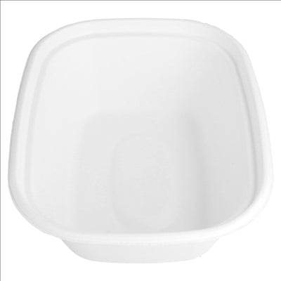 PLATEAUX 'BIONIC' 1800 ML 23,1x18,2x7,7 CM BLANC BAGASSE (300 UNITÉS)