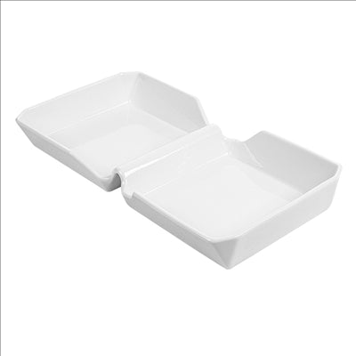 BURGER BOX 26x13,7x3,4 CM BLANC PORCELAINE (6 UNITÉS)