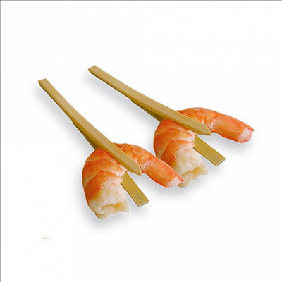 PIQUES "PINCE" 9 (h) CM NATUREL BAMBOU (100 UNITÉS)