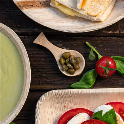 MINI CUILLÈRES 9 CM NATUREL BAMBOU (50 UNITÉS)