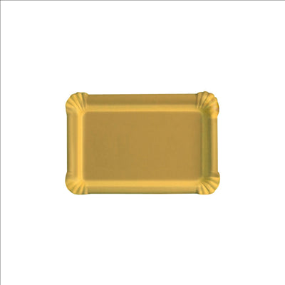 PLATEAUX RECTANGULAIRES 550 G/M2 10x16 CM OR CARTON (50 UNITÉS)