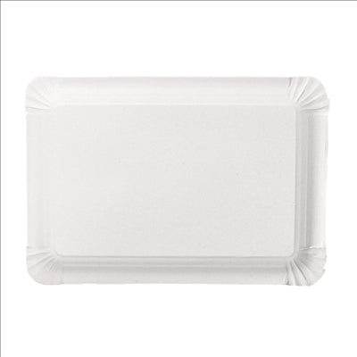 PLATEAUX PÂTISSERIE - PETITS  340 G/M2 23x17 CM BLANC CARTON (250 UNITÉS)