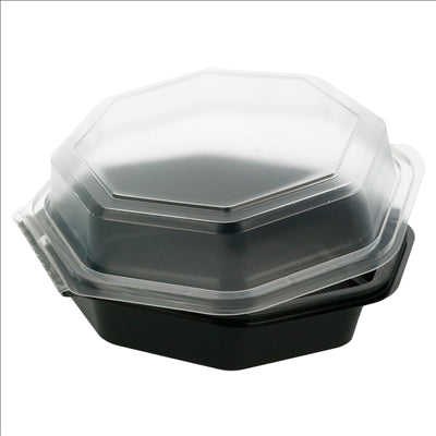 RÉCIPIENTS 443 ML 16x16x6 CM NOIR PS (405 UNITÉS)