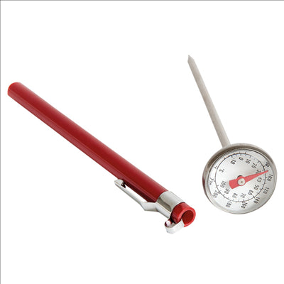 THERMOMÈTRE TESTEUR -10º À 100ºC 14x2,8x2,8 CM ARGENTE INOX (1 UNITÉ)