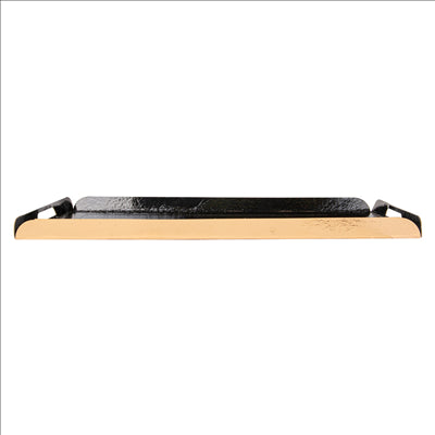 PLATEAUX TRAITEUR 1100 G/M2 19x28 CM OR/NOIR CARTON (100 UNITÉS)