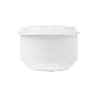CENDRIERS À EAU Ø 8,7x6 CM BLANC PORCELAINE (12 UNITÉS)