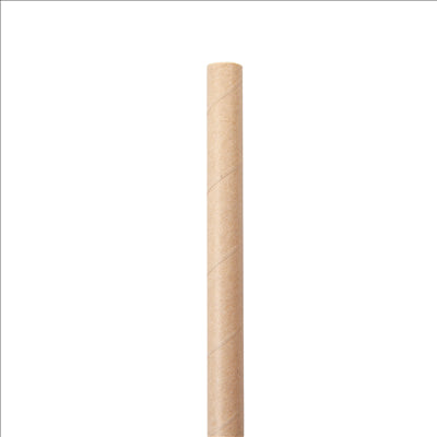 PAILLES DROITES 'PAPER' Ø1x20 CM NATUREL KRAFT (2400 UNITÉS)