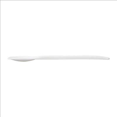 PETITES CUILLÈRES À GLACES EN SACHET 10 CM BLANC CPLA (500 UNITÉS)